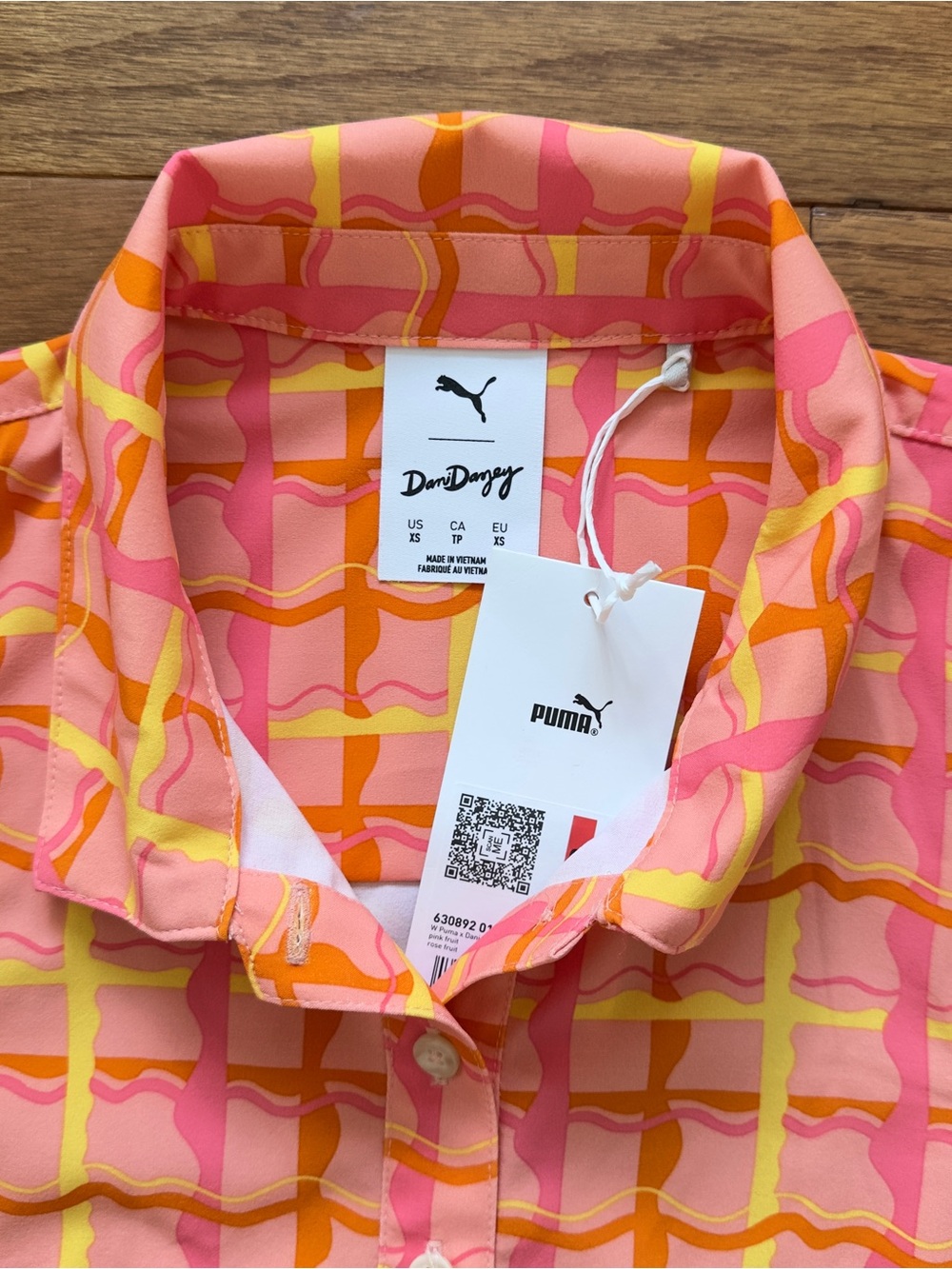 NWT Puma X Dani Dazey Pink Fruit Women’s Golf Dress - Picture 5 of 12